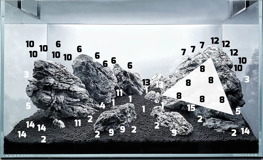 造景 126：大雷滕斯泰因山种植位置示意图